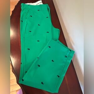 NWT Green Pants with Blue Whales by Joe Fresh. Size 30